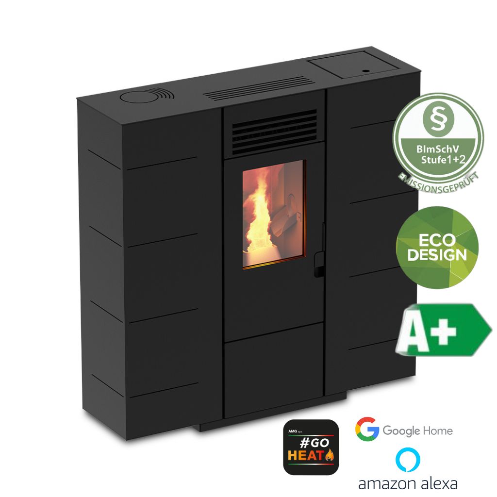 Kanalisierbarer Pelletofen Quadra 8C