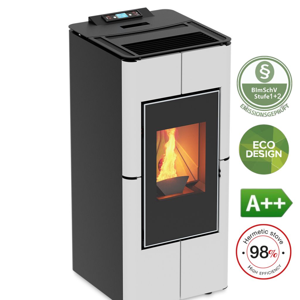 Pelletofen 6 kW Ermetica 98 Nux |A++ Pelletofen 6 kW Ermetica 98 Nux |A++